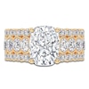 Thumbnail Image 3 of Elongated Cushion-Cut Created By Jared Studio Lab-Grown Diamond Engagement Ring 3-3/4 ct tw 14K Yellow Gold