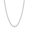 Thumbnail Image 2 of Shy Creation Diamond Graduated Triangle Necklace 3-7/8 ct tw 14K White Gold 18" SC55023099