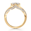 Thumbnail Image 2 of J'Lure Lab-Grown Diamond Carre Step-Cut Engagement Ring 1-3/8 ct tw 18K Yellow Gold