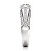 Thumbnail Image 3 of J'Lure Lab-Grown Diamond Oval Step-Cut Engagement Ring 1-3/8 ct tw 18K White Gold