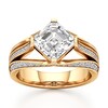 Thumbnail Image 1 of J'Lure Lab-Grown Diamond Square-Emerald Step-Cut Engagement Ring 3-1/2 ct tw 18K Yellow Gold