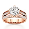 Thumbnail Image 1 of J'Lure Lab-Grown Diamond Hexagon Brilliant-Cut Engagement Ring 3-1/2 ct tw 18K Rose Gold
