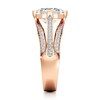 Thumbnail Image 3 of J'Lure Lab-Grown Diamond Hexagon Brilliant-Cut Engagement Ring 3-1/2 ct tw 18K Rose Gold