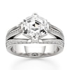 Thumbnail Image 1 of J'Lure Lab-Created Diamond Hexagon Step-Cut Engagement Ring 3-1/2 ct tw 18K White Gold