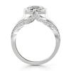 Thumbnail Image 2 of J'Lure Lab-Created Diamond Hexagon Step-Cut Engagement Ring 3-1/2 ct tw 18K White Gold