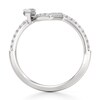 Thumbnail Image 2 of J'Lure Leaf Step-Cut Lab-Grown Diamond Contour Wedding Band 3/8 ct tw 18K White Gold