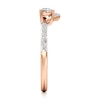 Thumbnail Image 3 of J'Lure Heart Brilliant-Cut Lab-Grown Diamond Contour Wedding Band 3/8 ct tw 18K Rose Gold