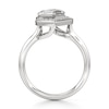 Thumbnail Image 2 of J'Lure Leaf Step-Cut Lab-Grown Diamond Half-Halo Engagement Ring 3-1/6 ct tw 18K White Gold