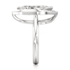 Thumbnail Image 3 of J'Lure Leaf Step-Cut Lab-Grown Diamond Half-Halo Engagement Ring 3-1/6 ct tw 18K White Gold