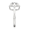 Thumbnail Image 3 of J'Lure Octagon Step-Cut Lab-Grown Diamond Half-Halo Engagement Ring 3-1/6 ct tw 18K White Gold