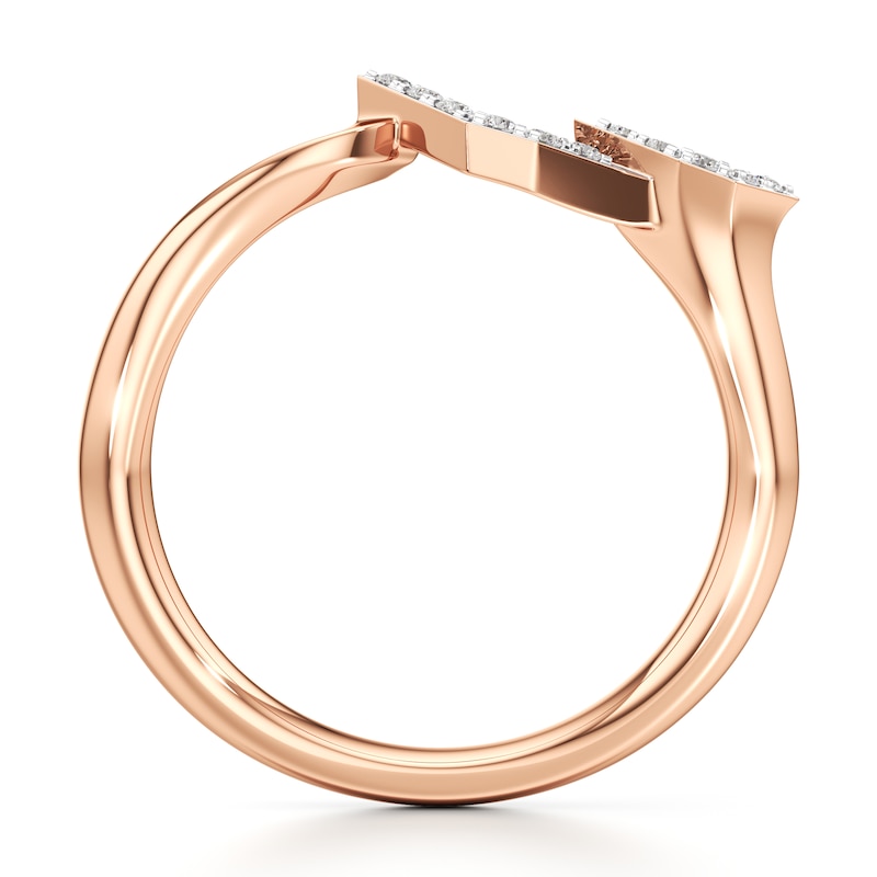 Main Image 2 of J'Lure Lab-Grown Diamond Wedding Band 1/15 ct tw 18K Rose Gold
