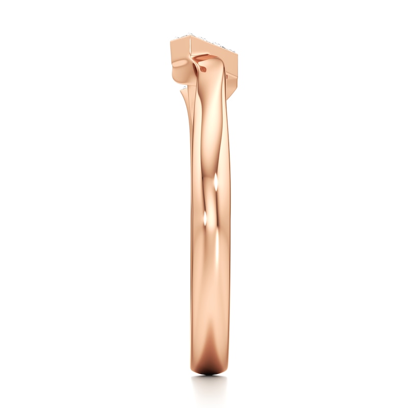 Main Image 3 of J'Lure Lab-Grown Diamond Wedding Band 1/15 ct tw 18K Rose Gold