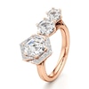 Thumbnail Image 4 of J'Lure Hexagon Step-Cut Lab-Grown Diamond Engagement Ring 3-5/8 ct tw 18K Rose Gold