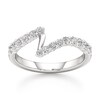 Thumbnail Image 1 of J'Lure Lab-Grown Diamond Contour Wedding Band 3/8 ct tw 18K White Gold