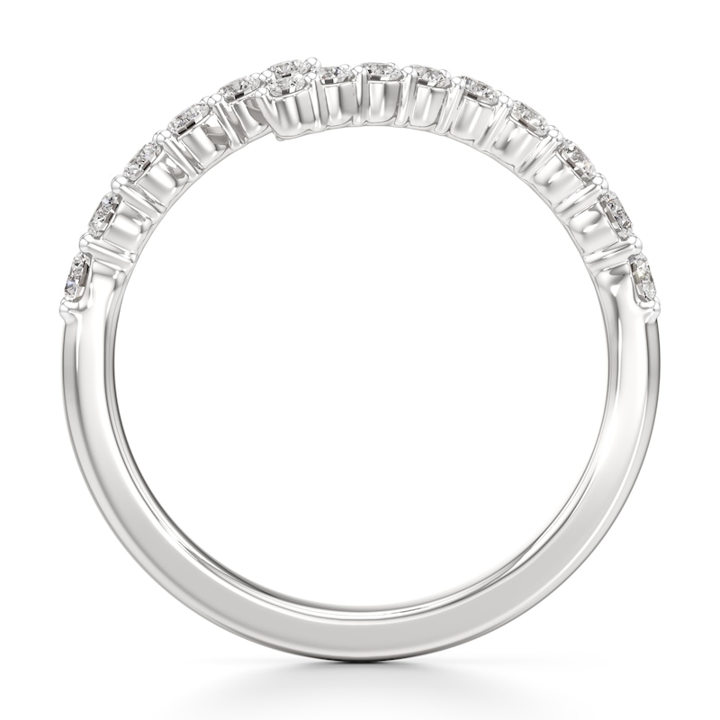 Main Image 2 of J'Lure Lab-Grown Diamond Contour Wedding Band 3/8 ct tw 18K White Gold