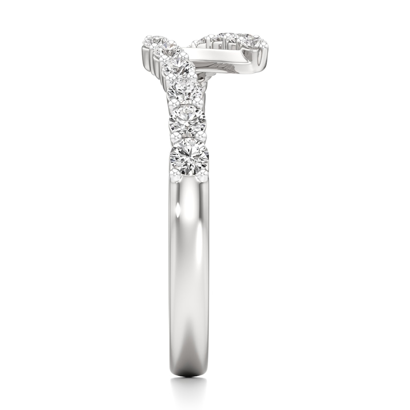 Main Image 3 of J'Lure Lab-Grown Diamond Contour Wedding Band 3/8 ct tw 18K White Gold