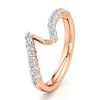 Thumbnail Image 4 of J'Lure Lab-Grown Diamond Contour Wedding Band 1/2 ct tw 18K Rose Gold