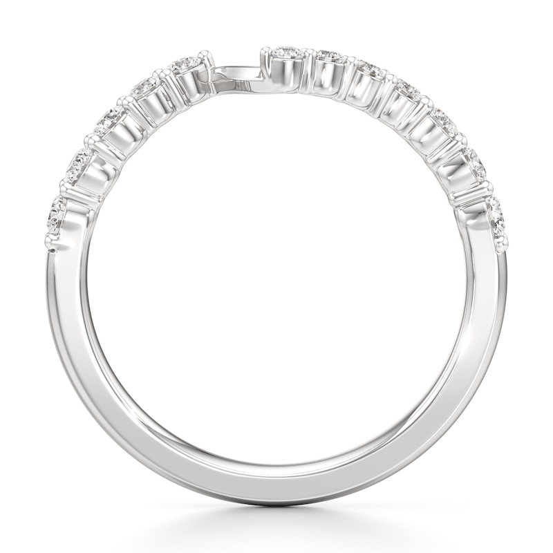 Main Image 2 of J'Lure Lab-Grown Diamond Contour Wedding Band 3/8 ct tw 18K White Gold