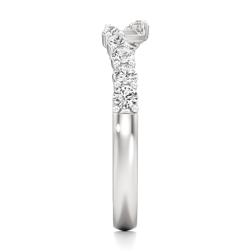 Main Image 3 of J'Lure Lab-Grown Diamond Contour Wedding Band 3/8 ct tw 18K White Gold