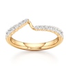 Thumbnail Image 1 of J'Lure Lab-Created Diamond Contour Wedding Band 3/8 ct tw 18K Yellow Gold