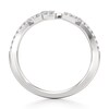 Thumbnail Image 2 of J'Lure Lab-Grown Diamond Angled Contour Wedding Band 1/6 ct tw 18K White Gold