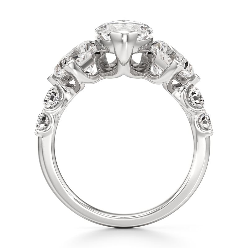 Main Image 2 of J'Lure Moval Old-Cut Lab-Grown Diamond Engagement Ring 5-1/3 ct tw 18K White Gold