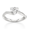 Thumbnail Image 1 of J'Lure Trillion Curved Brilliant-Cut Lab-Grown Diamond Bypass Engagement Ring 1-1/8 ct tw 18K White Gold