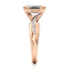 Thumbnail Image 3 of J'Lure Imperial-Emerald Step-Cut Lab-Grown Diamond Bypass Engagement Ring 2-1/5 ct tw 18K Rose Gold