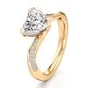Thumbnail Image 4 of J'Lure Heart Brilliant-Cut Lab-Grown Diamond Bypass Engagement Ring 2-1/6 ct tw 18K Yellow Gold