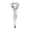 Thumbnail Image 3 of J'Lure Square-Emerald Step-Cut Lab-Created Diamond Bypass Engagement Ring 3-1/4 ct tw 18K White Gold