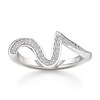 Thumbnail Image 1 of J'Lure Lab-Grown Diamond Contour Wedding Band 1/5 ct tw 18K White Gold