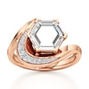 Thumbnail Image 1 of J'Lure Hexagon Portrait-Cut Lab-Grown Diamond Engagement Ring 2 ct tw 18K Rose Gold