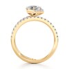 Thumbnail Image 2 of J'Lure Hexagon Step-Cut Lab-Created Diamond Spiral Engagement Ring 1-3/8 ct tw 18K Yellow Gold