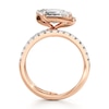Thumbnail Image 2 of J'Lure Lozenge Step-Cut Lab-Grown Diamond Spiral Engagement Ring 2-5/8 ct tw 18K Rose Gold