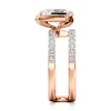 Thumbnail Image 3 of J'Lure Lozenge Step-Cut Lab-Grown Diamond Spiral Engagement Ring 2-5/8 ct tw 18K Rose Gold