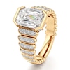 Thumbnail Image 4 of J'Lure Imperial-Emerald Step-Cut Lab-Grown Diamond Engagement Ring 3-1/2 ct tw 18K Yellow Gold