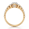 Thumbnail Image 2 of J'Lure Oval Step-Cut Lab-Created Diamond Engagement Ring 2-3/8 ct tw 18K Yellow Gold