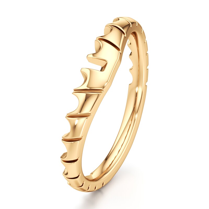 Main Image 4 of J'Lure Contour Wedding Band 18K Yellow Gold