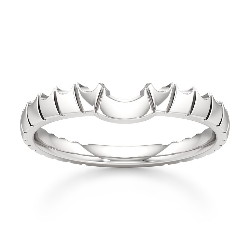 Main Image 1 of J'Lure Contour Wedding Band 18K White Gold