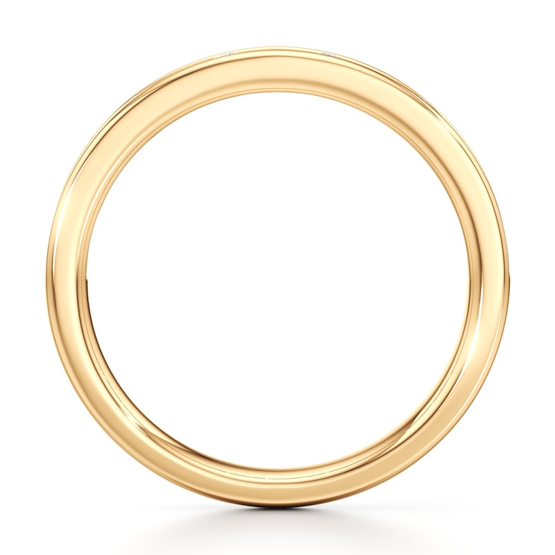 Main Image 2 of J'Lure Baguette & Round-Cut Lab-Created Diamond Wedding Band 3/8 ct tw 18K Yellow Gold