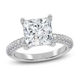 Princess-Cut Lab-Grown Diamond Engagement Ring 2-1/2 ct tw 14K White Gold