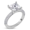 Thumbnail Image 2 of Princess-Cut Lab-Grown Diamond Engagement Ring 2-1/2 ct tw 14K White Gold