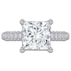 Thumbnail Image 3 of Princess-Cut Lab-Grown Diamond Engagement Ring 2-1/2 ct tw 14K White Gold