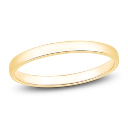 Comfort Fit Wedding Band 10K Yellow Gold 2mm
