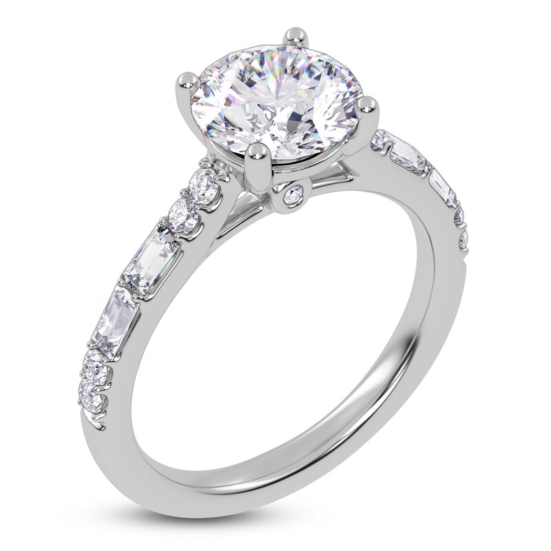 Main Image 2 of Round-Cut Lab-Grown Diamond Engagement Ring 1-7/8 ct tw 14K White Gold