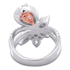 Thumbnail Image 5 of Pear-Shaped Pink Lab-Grown Diamond & White Lab-Grown Diamond Ring 3 ct tw 14K White Gold