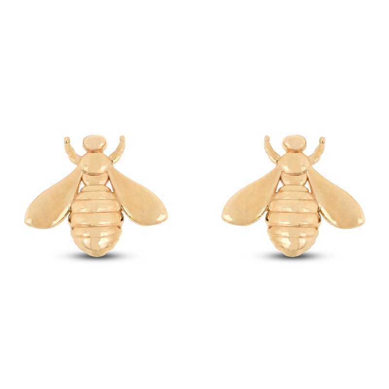 Main Image 1 of Children's Bee Stud Earrings 10K Yellow Gold