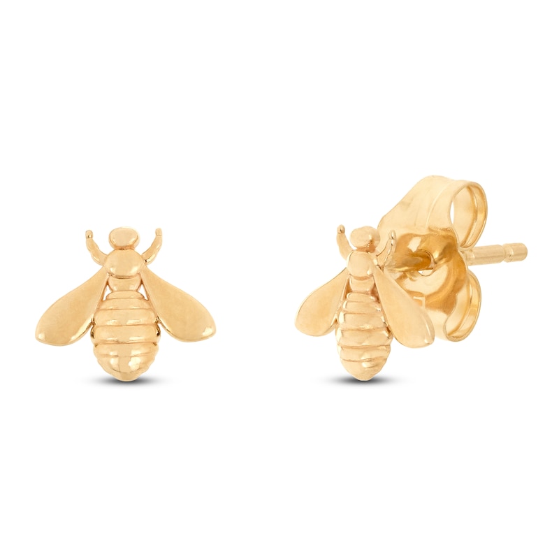 Main Image 2 of Children's Bee Stud Earrings 10K Yellow Gold