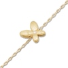 Thumbnail Image 2 of Butterfly Bracelet 14K Yellow Gold 7.75"