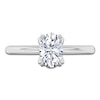 Thumbnail Image 3 of Oval-Cut Diamond Solitaire Engagement Ring 1 ct tw 14K White Gold (I2/I)